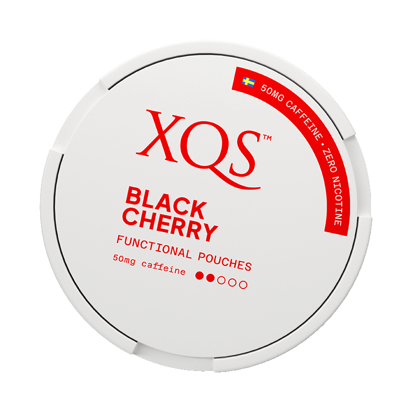 XQS Black Cherry, nikotinfritt koffeinsnus