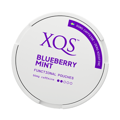 XQS Blueberry Mint, nikotinfritt koffeinsnus